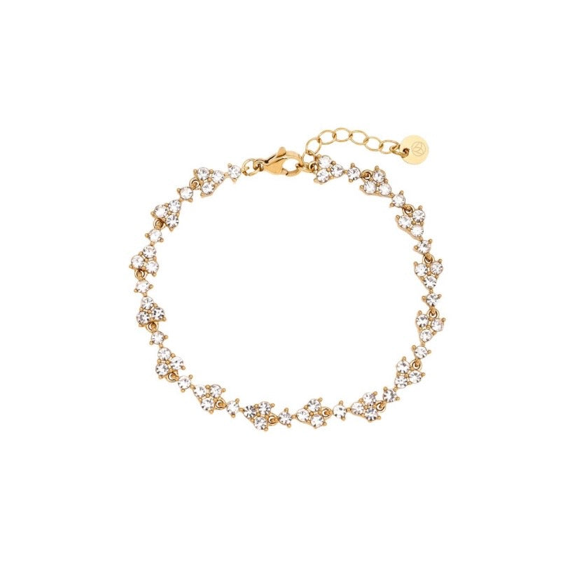 GLITZER ARMBAND BLUME