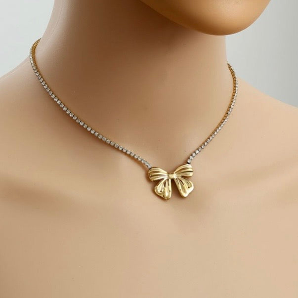 CHARMING BOWS GLITZER KETTE