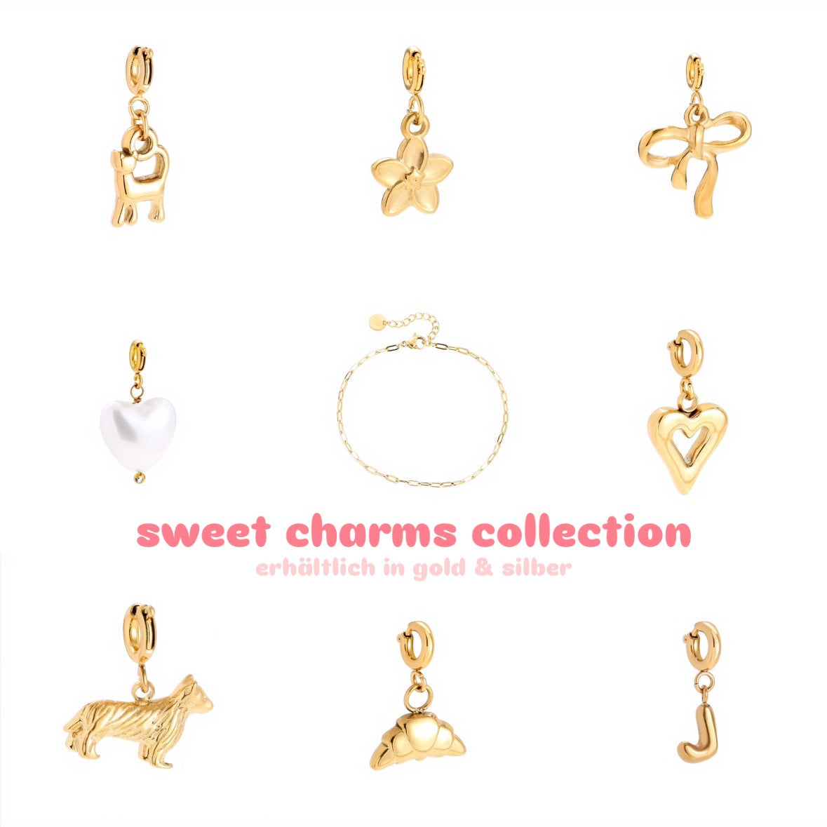 ARMBAND ROSY FÜR CHARMS