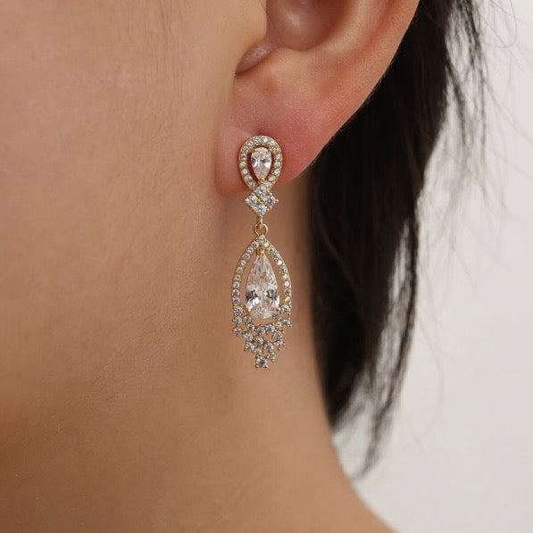 DIAMOND FANCY OHRRINGE GOLD