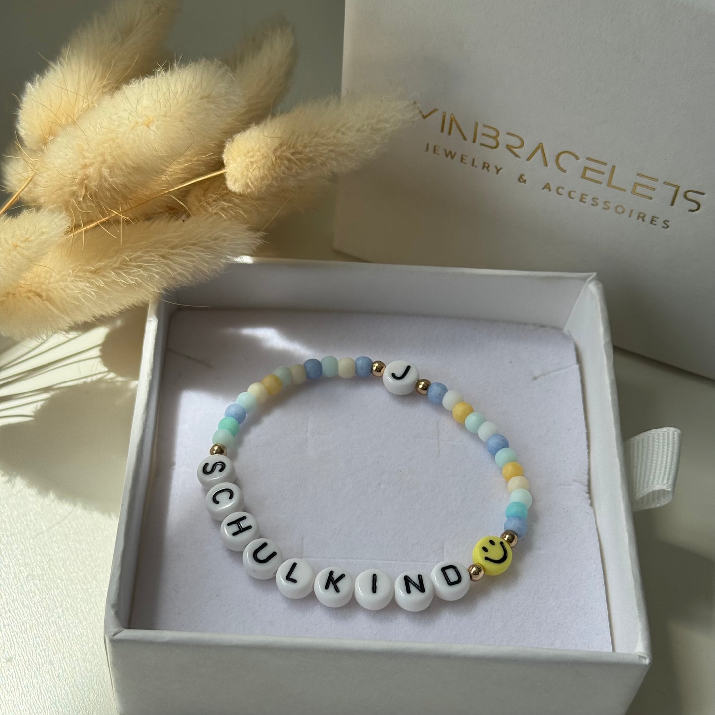 SCHULKIND ARMBAND | SCHULKIND | PERLENARMBAND | EINSCHULUNG | GESCHENKIDEEN | VORSCHÜLER