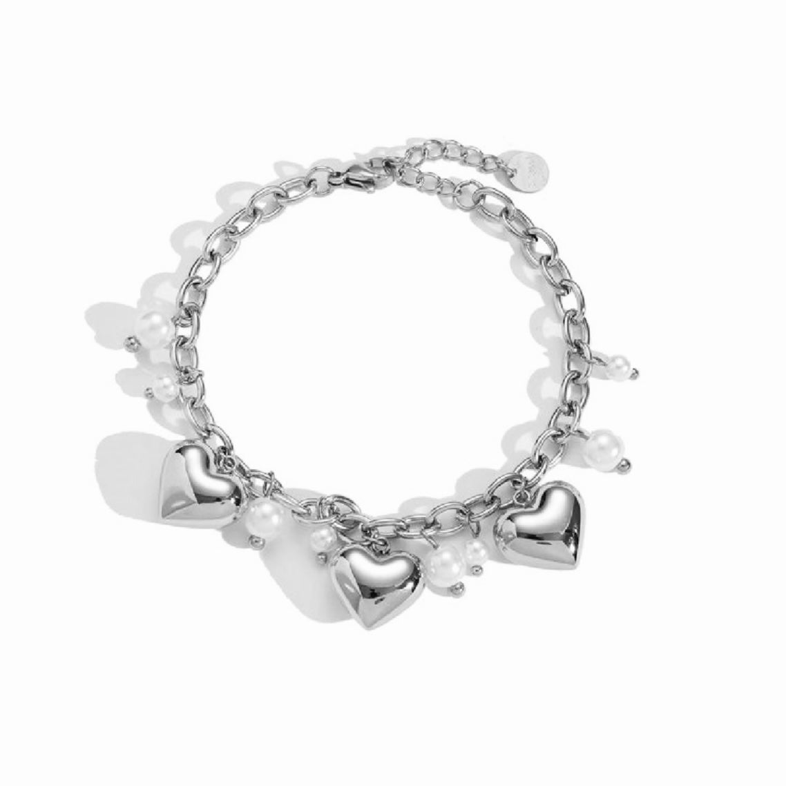 HEART WITH PEARL ARMBAND