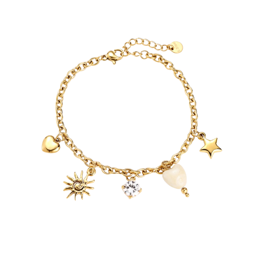 STAR CHARM ARMBAND GOLD