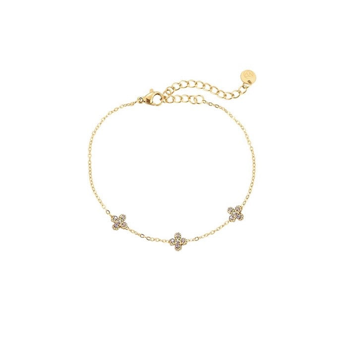 BLUMEN ARMBAND GOLD