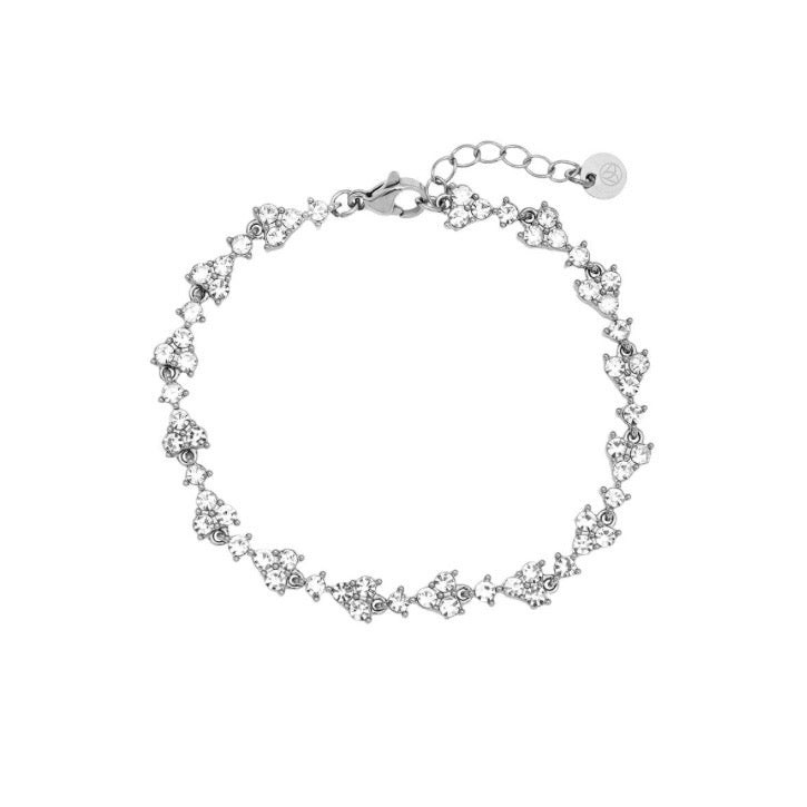 GLITZER ARMBAND BLUME