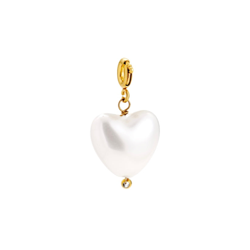 CHARM PEARL HEART