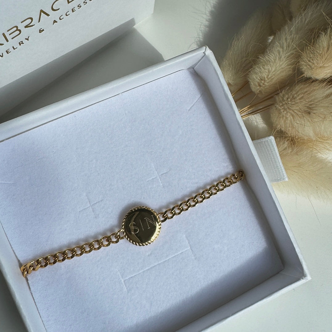 ARMBAND CHLOE GOLD MIT GRAVUR