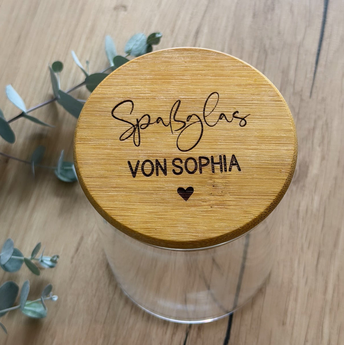 PERSONALISIERTES SPASSGLAS MIT NAME | SÜSSIGKEITEN MIT GRAVUR