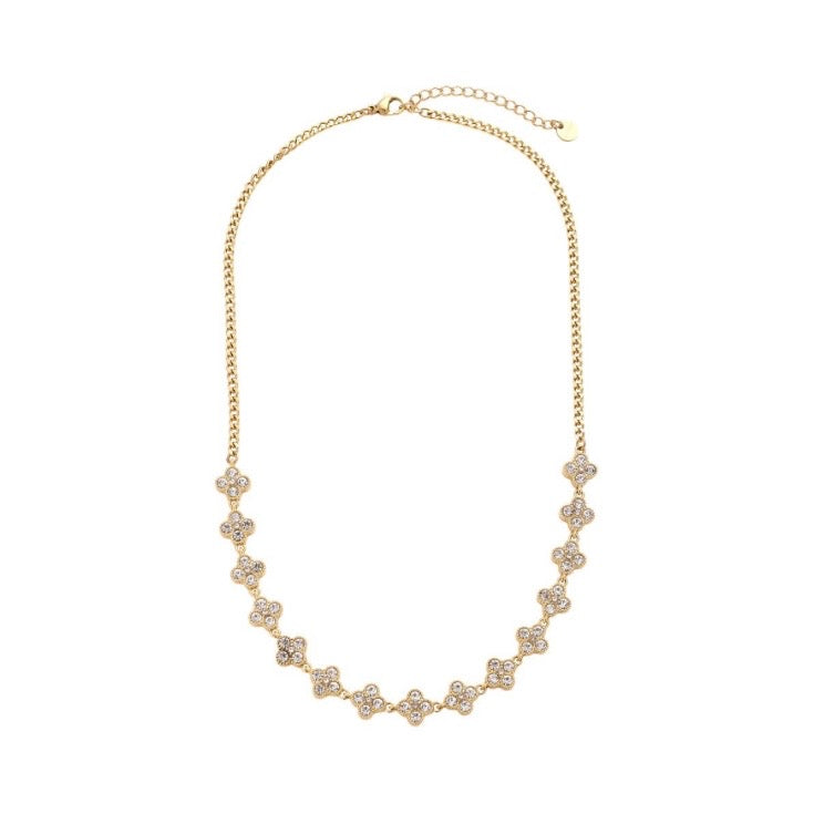 GLITZER FLOWER KETTE