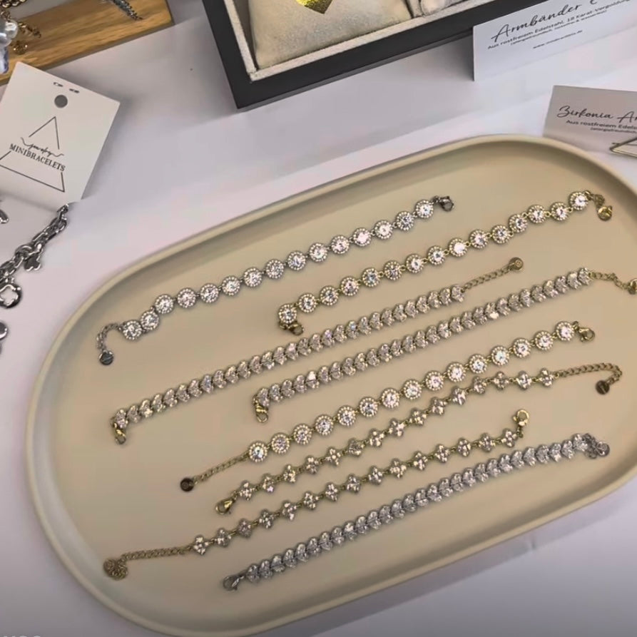 GLITZER ARMBAND HERZ