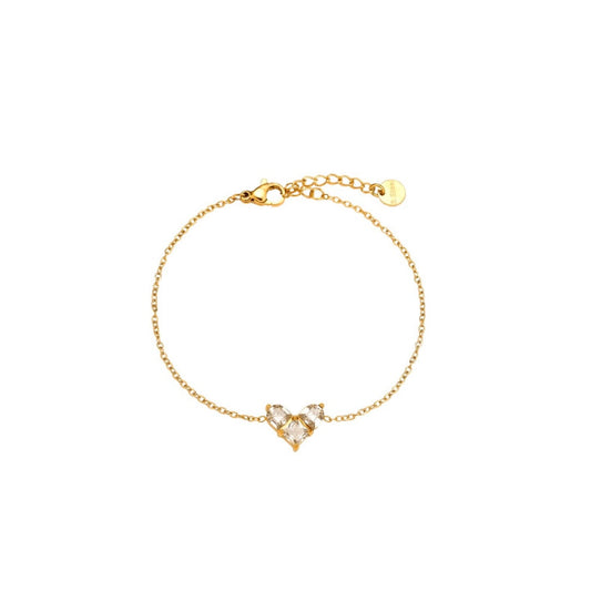 MOSAIK HEART ARMBAND GOLD