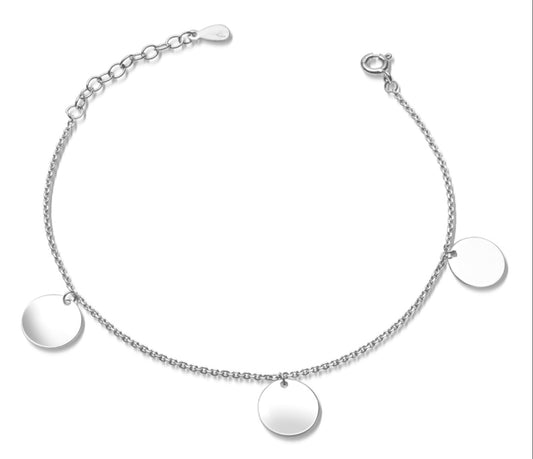 ARMBAND TRIO MIT GRAVUR SILBER