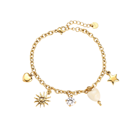 STAR CHARM ARMBAND GOLD