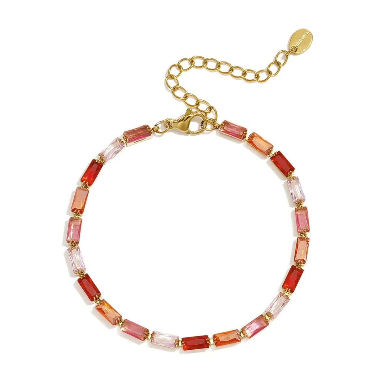 GLITZER ARMBAND ROT