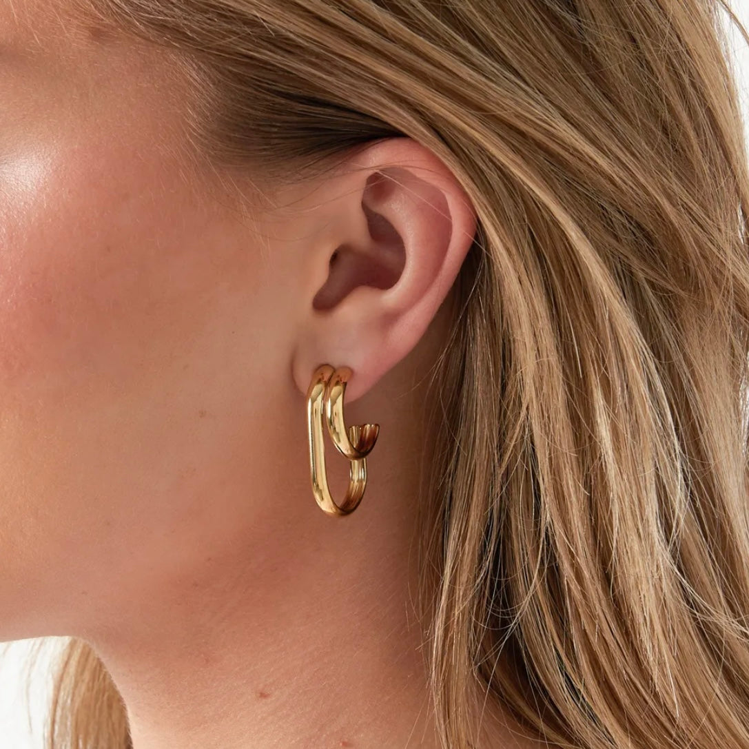 DOPPEL CREOLEN GOLD